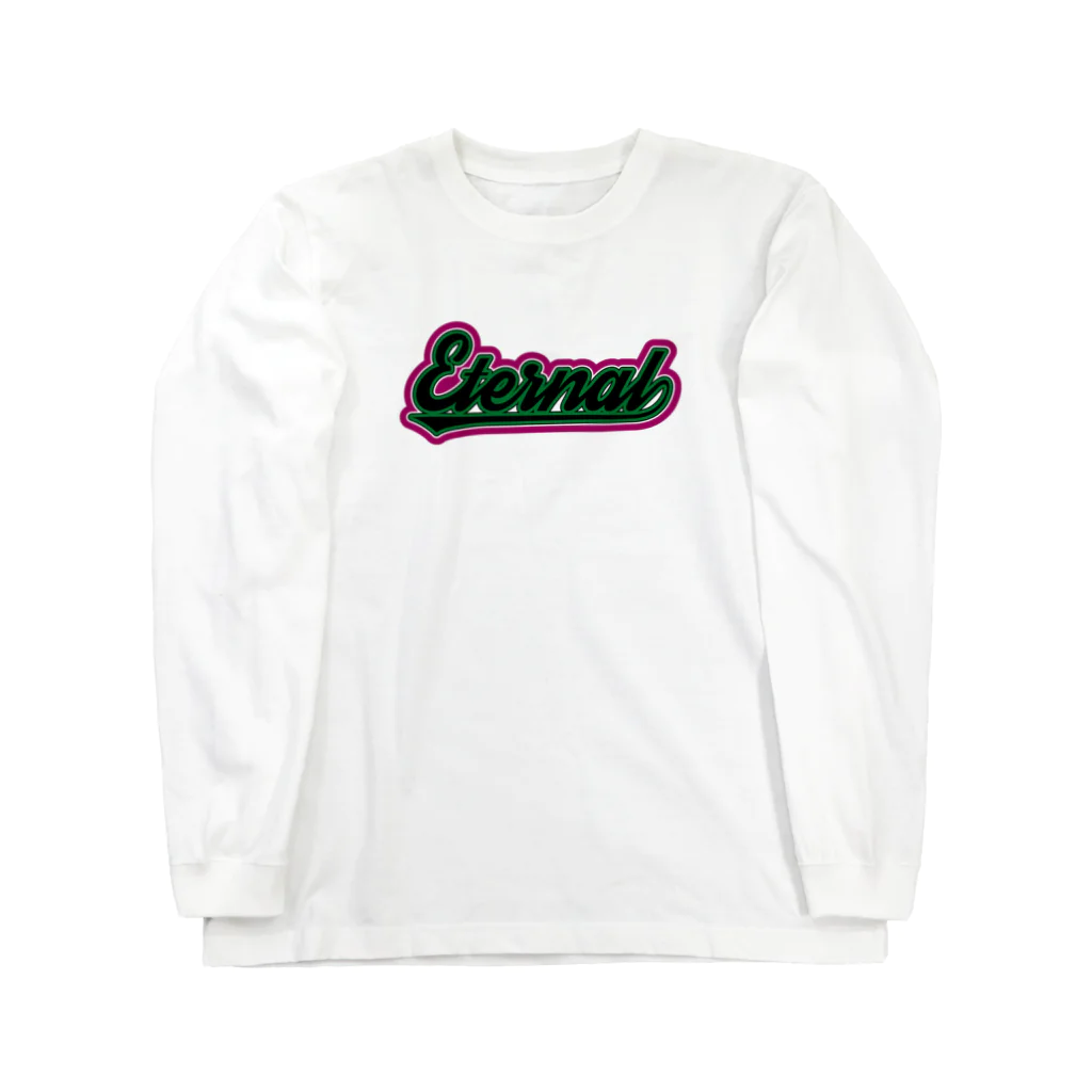 ETERNALのETERNALロゴロンT紫×緑 Long Sleeve T-Shirt