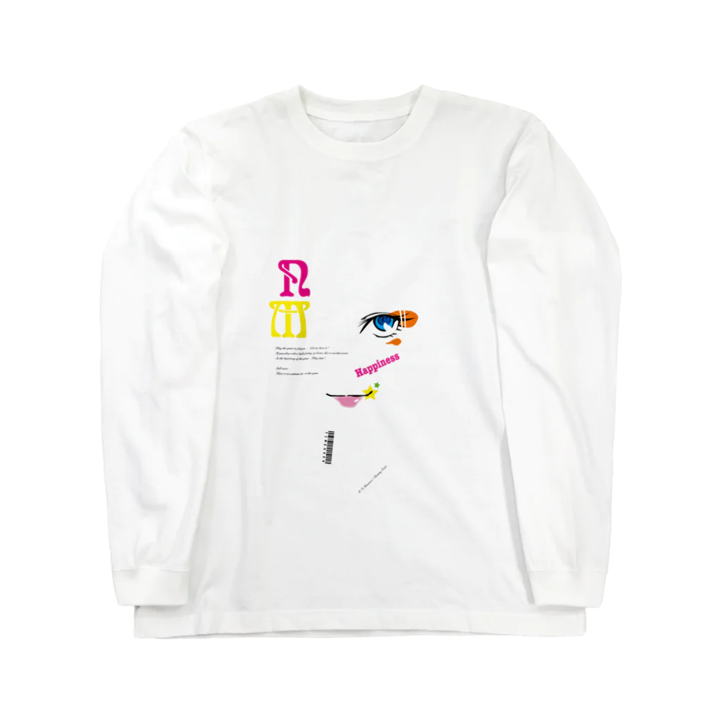 Floating-CubeのW-Happiness Long Sleeve T-Shirt