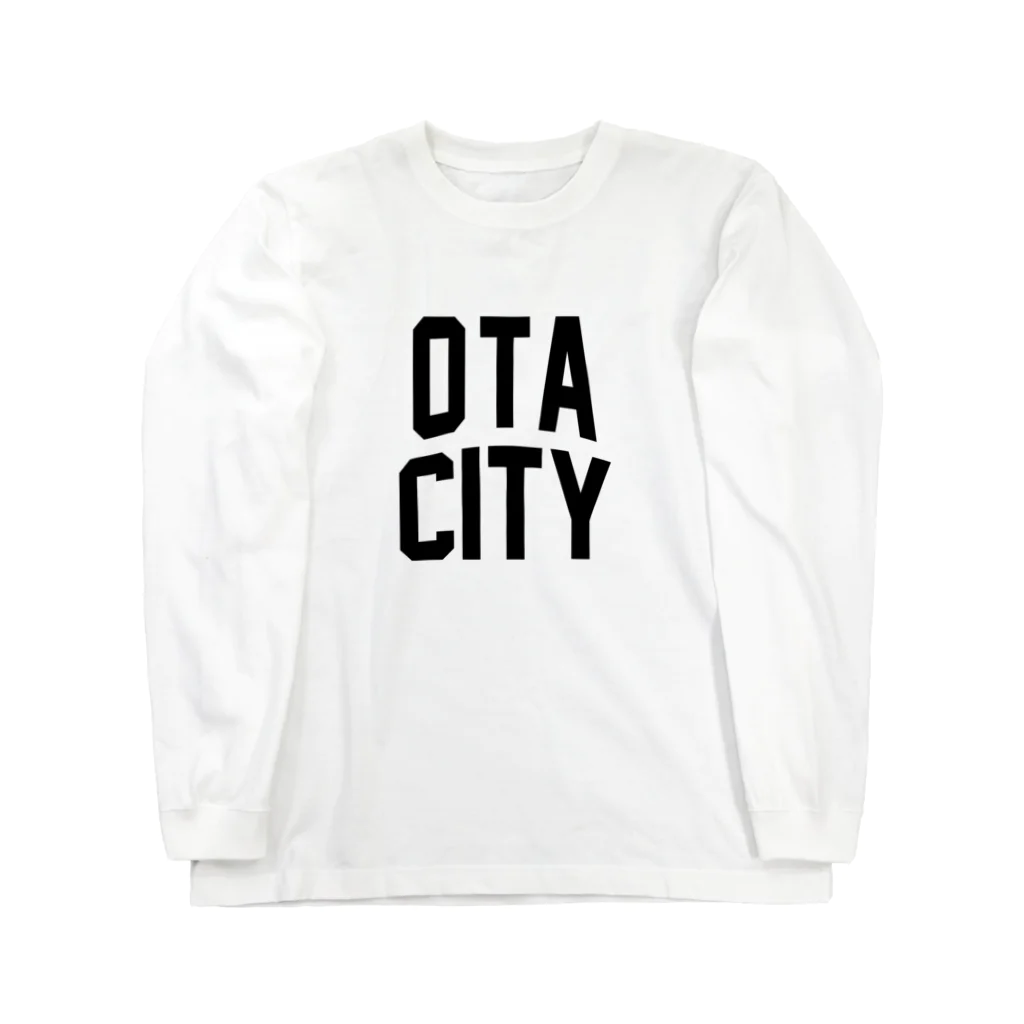 JIMOTO Wear Local Japanの太田市 OTA CITY ロゴブラック Long Sleeve T-Shirt