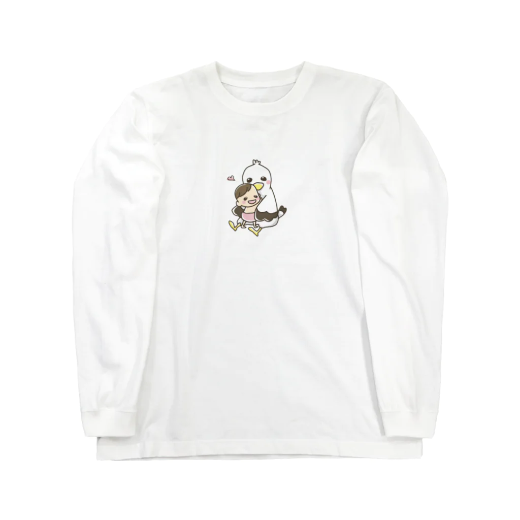 こうのとりショップのこうのとりっぴ Long Sleeve T-Shirt