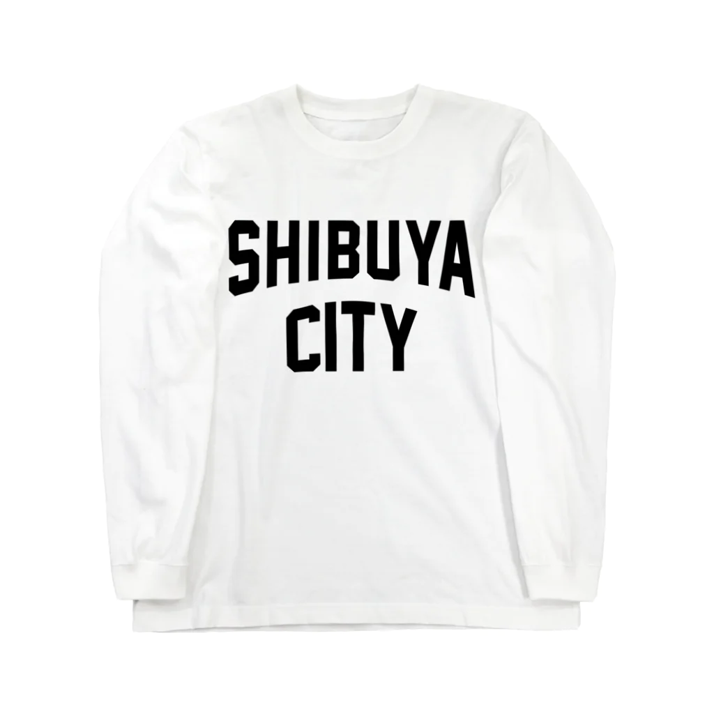 JIMOTOE Wear Local Japanの渋谷区 SHIBUYA WARD ロゴブラック Long Sleeve T-Shirt