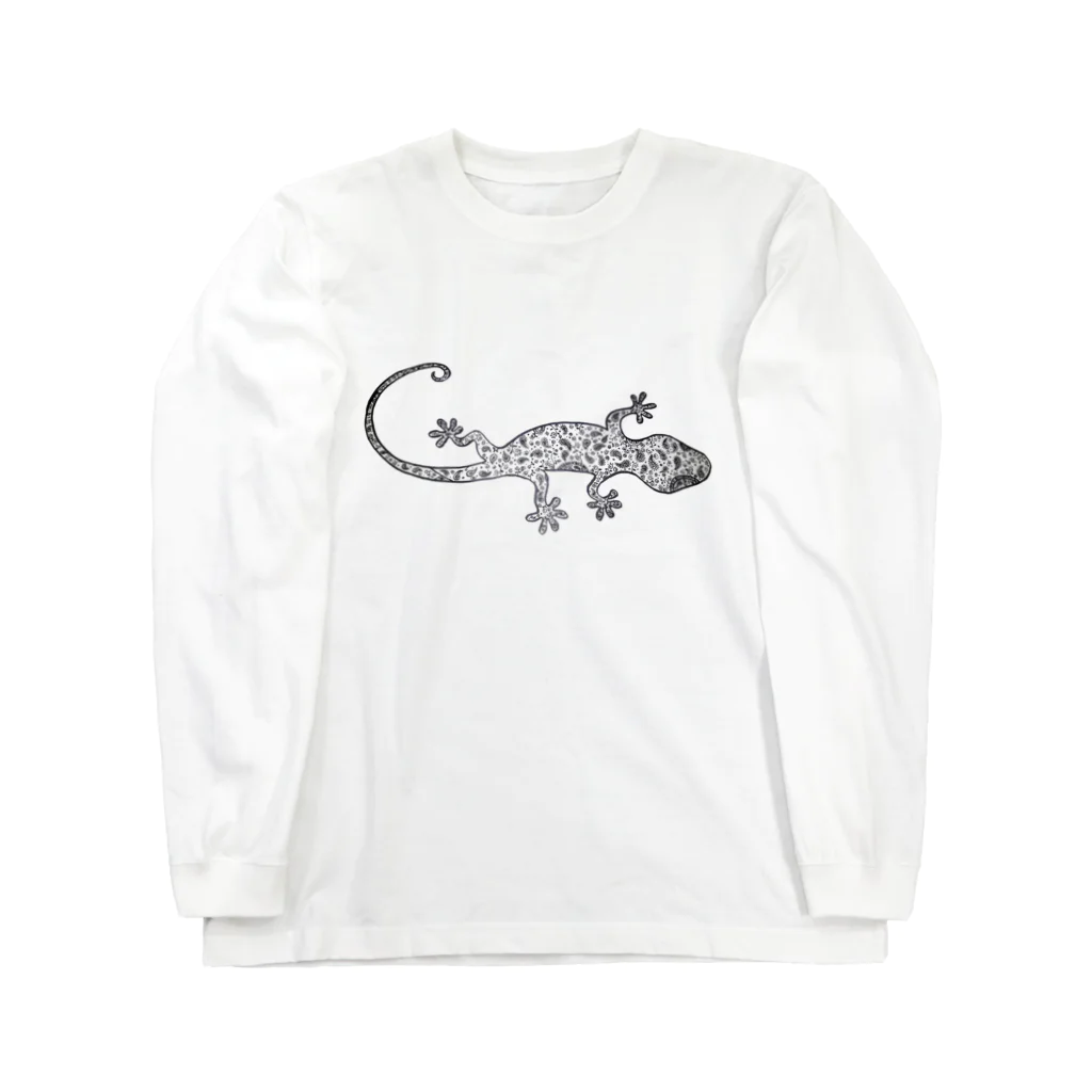 からがらのペイズリー柄とかげくん Long Sleeve T-Shirt