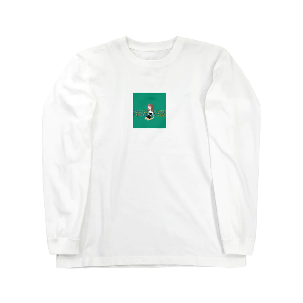 Moyaの緑の女の子 Long Sleeve T-Shirt