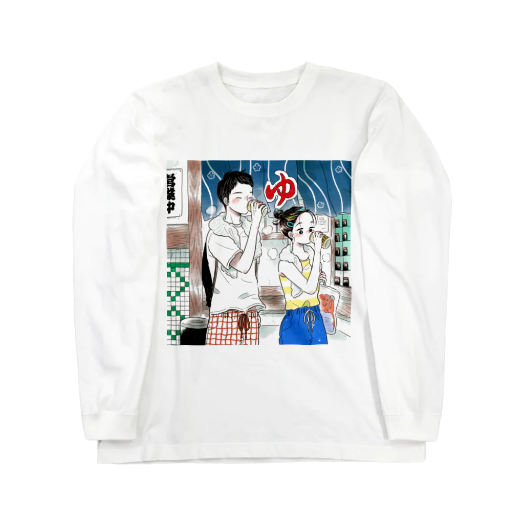 銭湯女子の銭湯女子・ロングスリーブTシャツ Long Sleeve T-Shirt