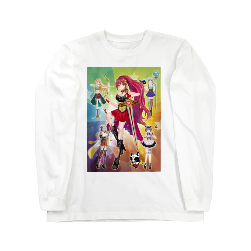 Milk☆Dipperのガールズファイター！ミルクディッパー☆02☆Otome ロングスリーブTシャツ