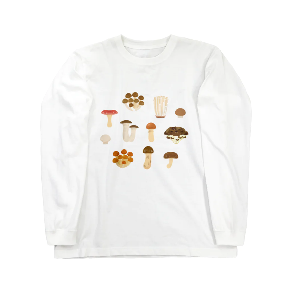 ヤモリの食べられるきのこ Long Sleeve T-Shirt