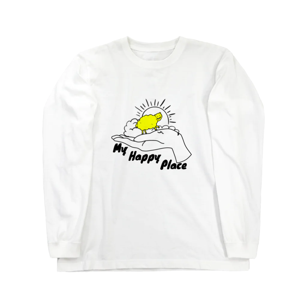 ANIMAL TWIST DESIGNSのMY HAPPY PLACE SHEEP Long Sleeve T-Shirt