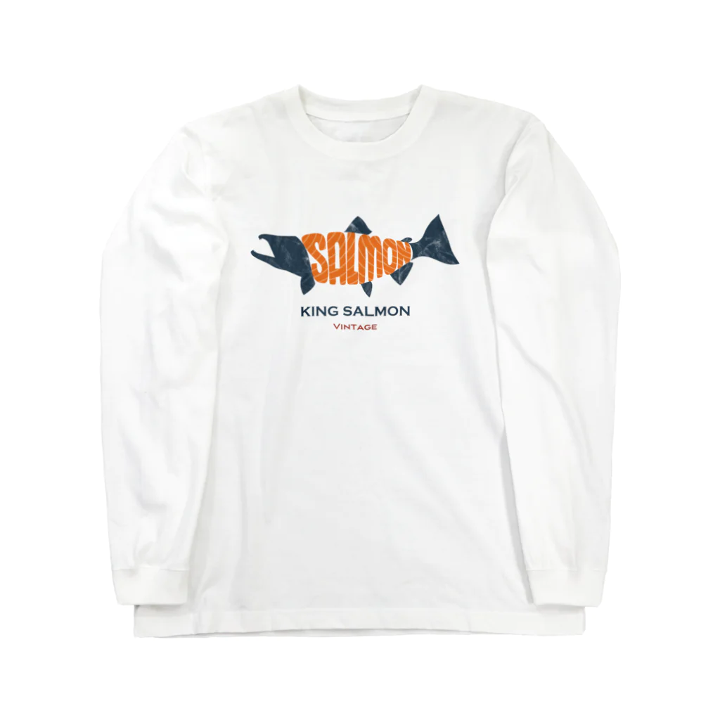 kg_shopのKING SALMON -Vintage- ロングスリーブTシャツ