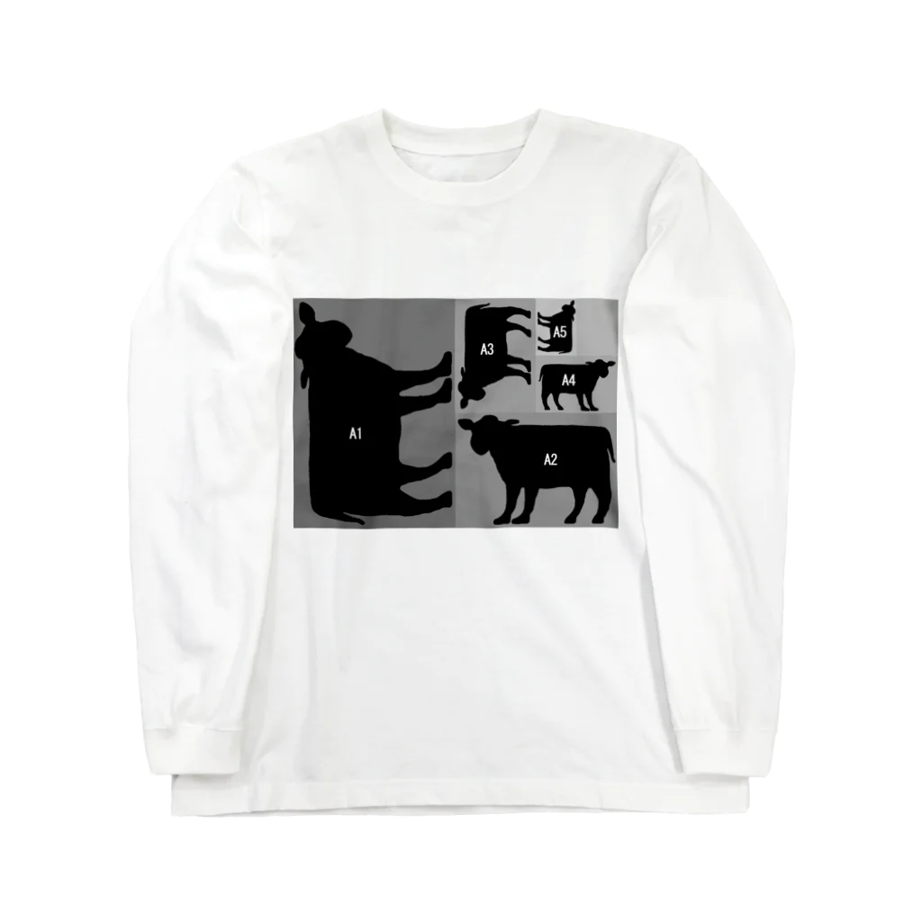 shechewsのA5牛 ロングスリーブTシャツ