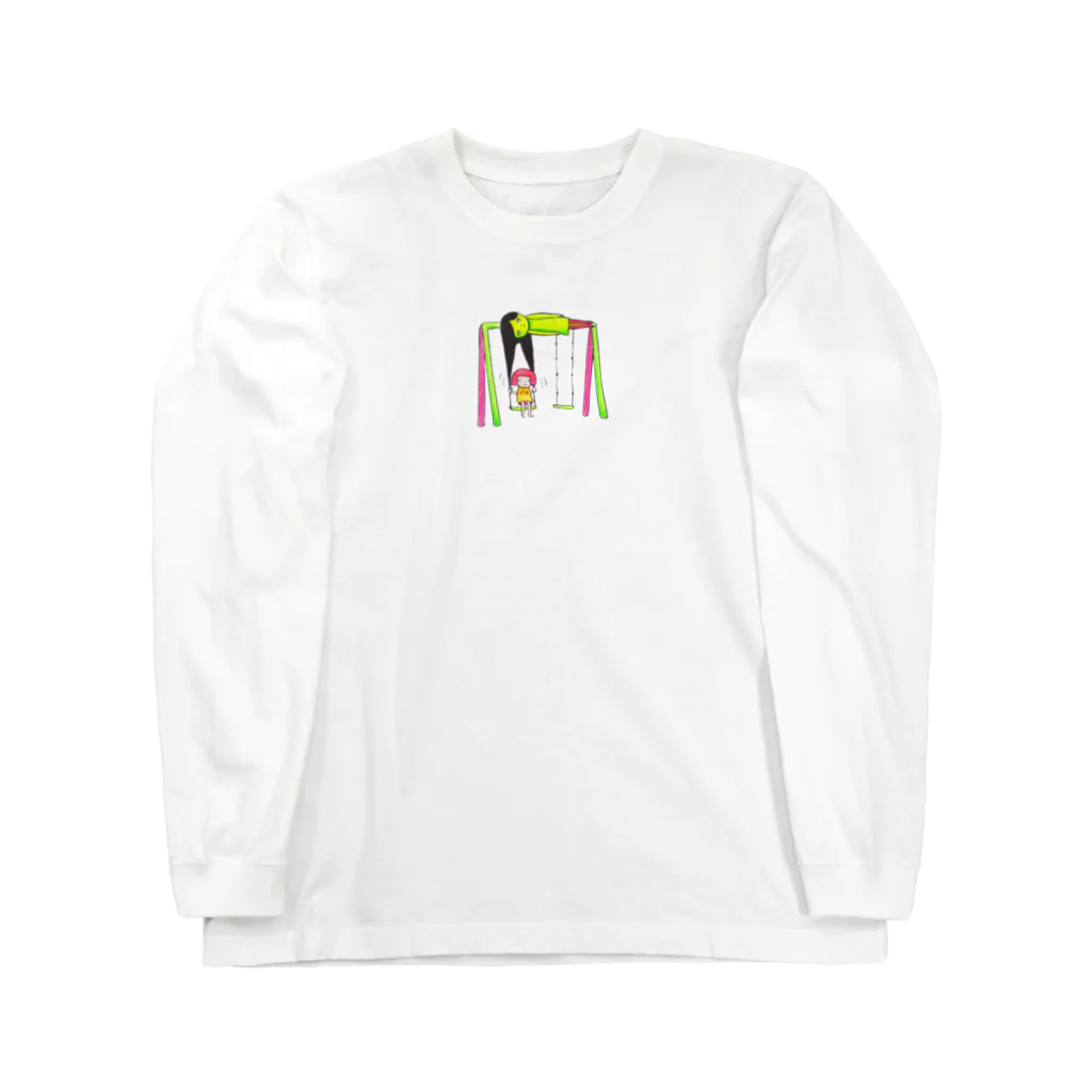 ワタナサロンのたのしいブランコ Long Sleeve T-Shirt