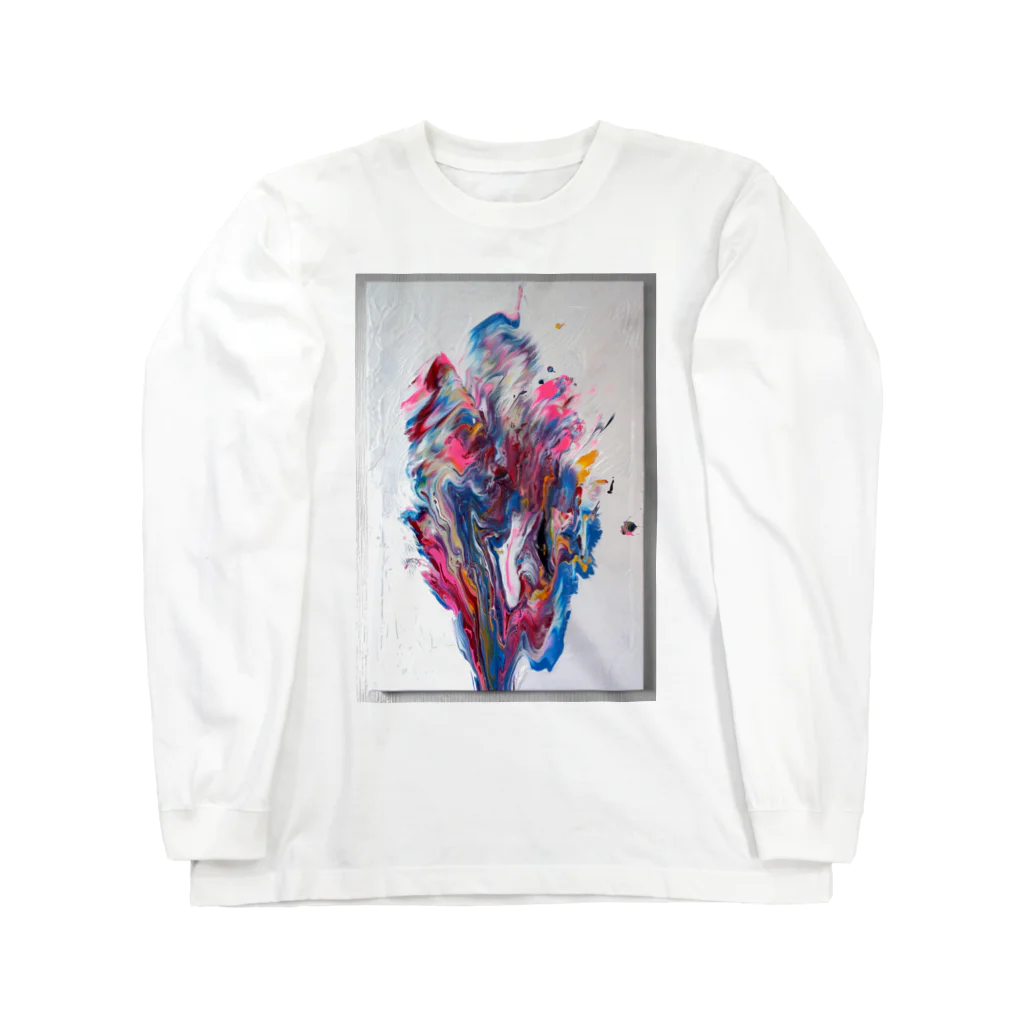 アオムラサキのWing of Hope 001 Long Sleeve T-Shirt