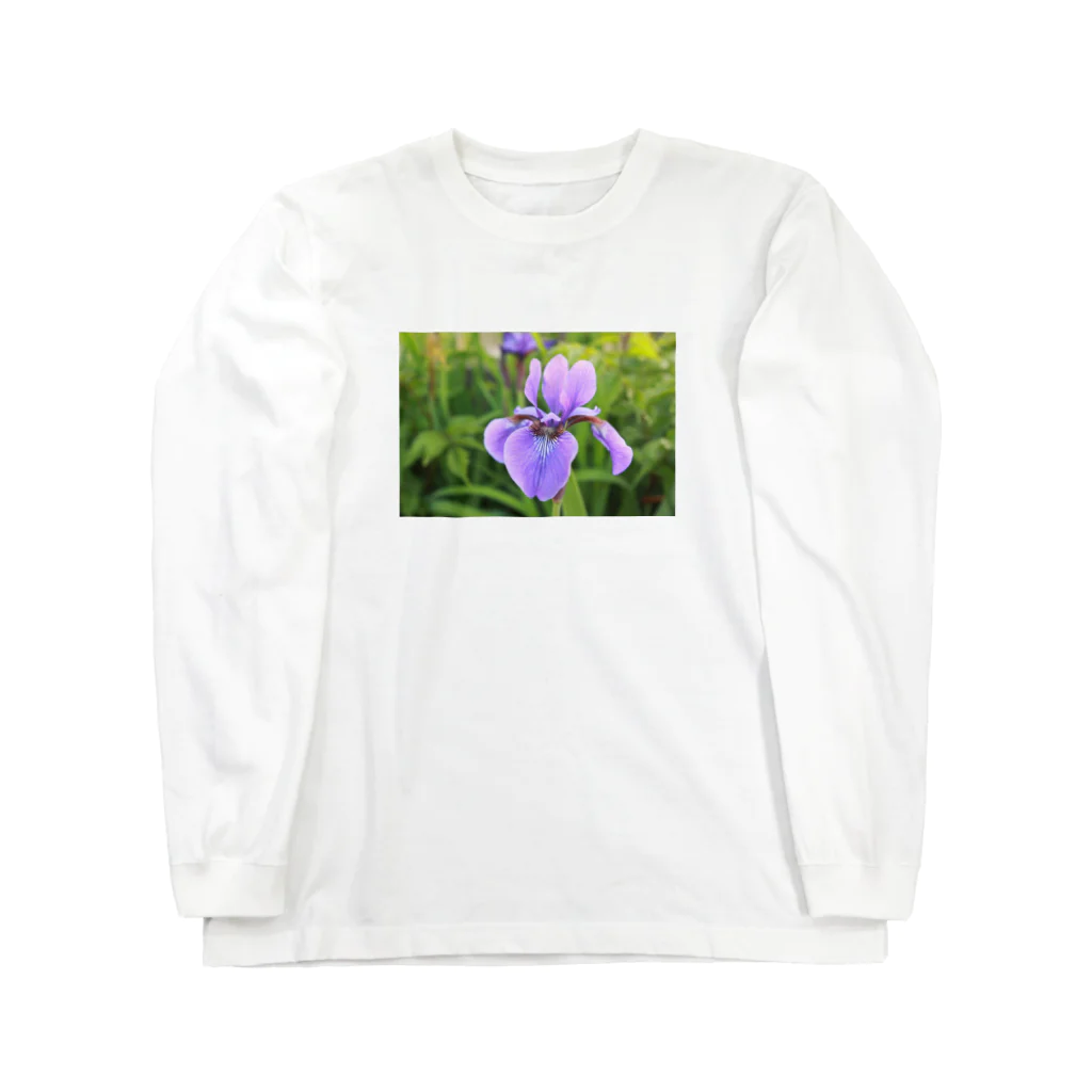 kawaii柴犬のわたしの好きな花 Long Sleeve T-Shirt