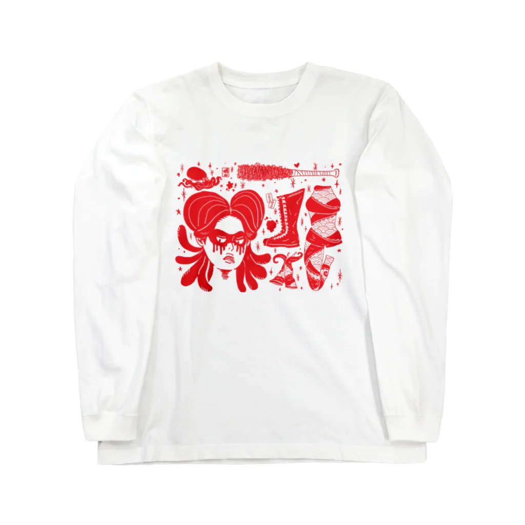 Octopus Wrestlingの蛸プロレスグッズその２ Long Sleeve T-Shirt