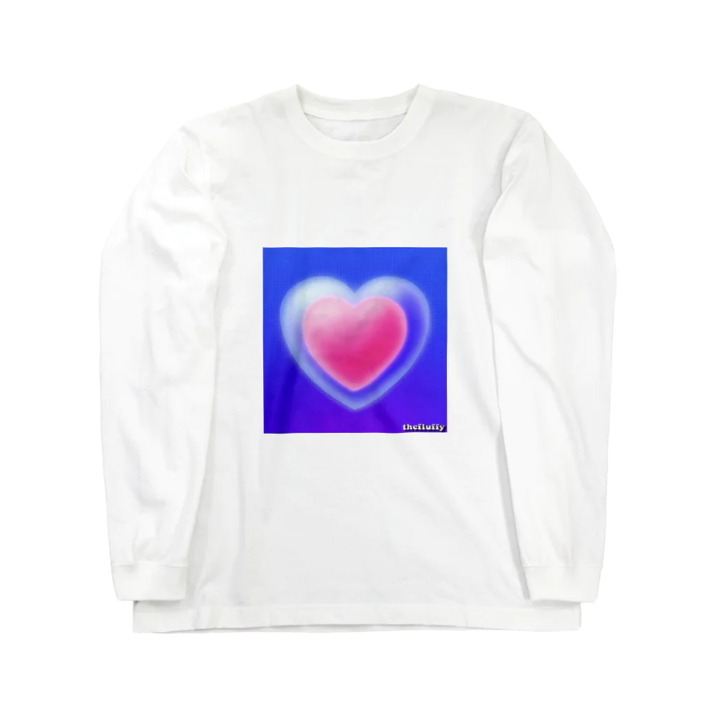 The fluffyのthefluffy heart ロングスリーブTシャツ