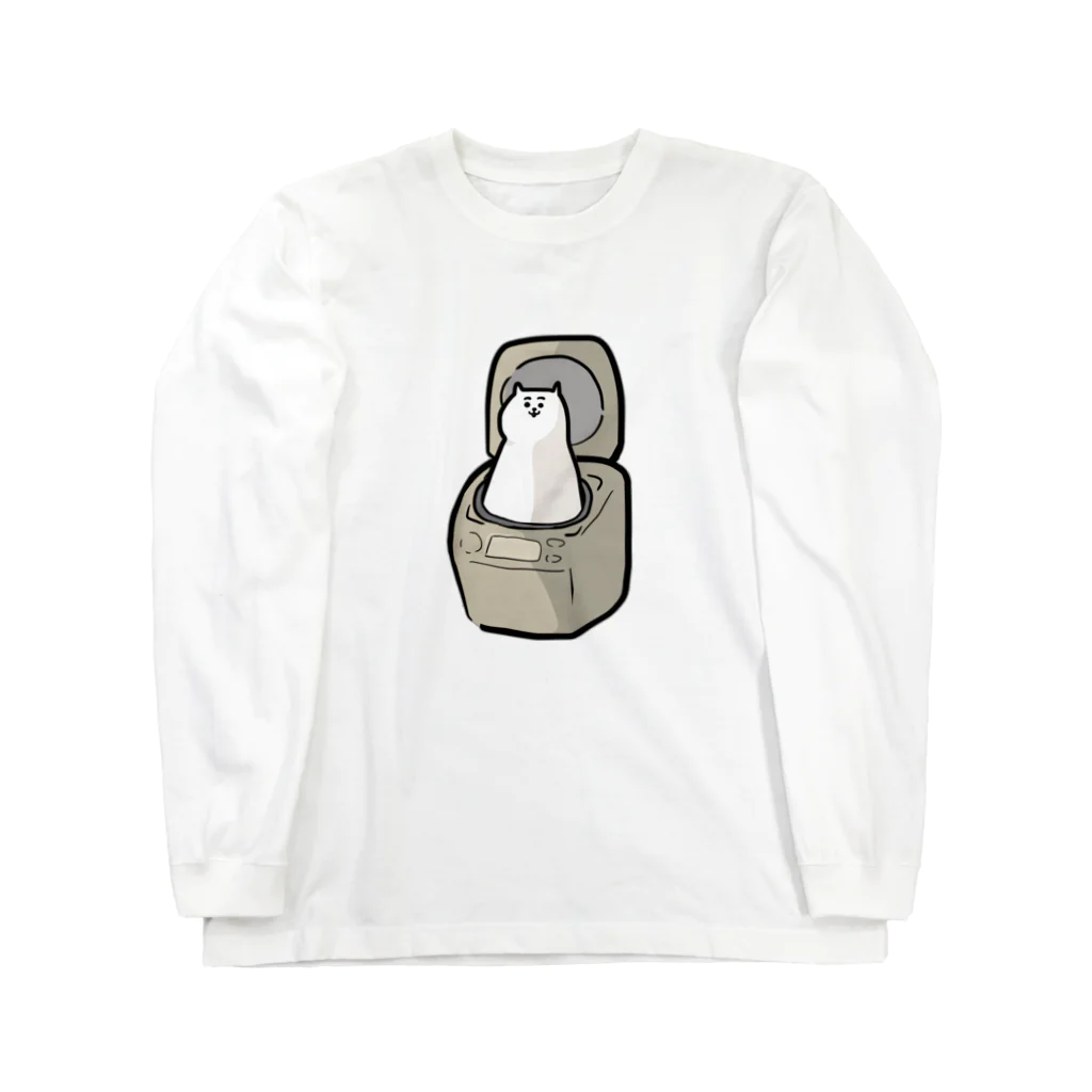 けちゃっぷごはんのお店の炊飯器ねこ🐱 Long Sleeve T-Shirt