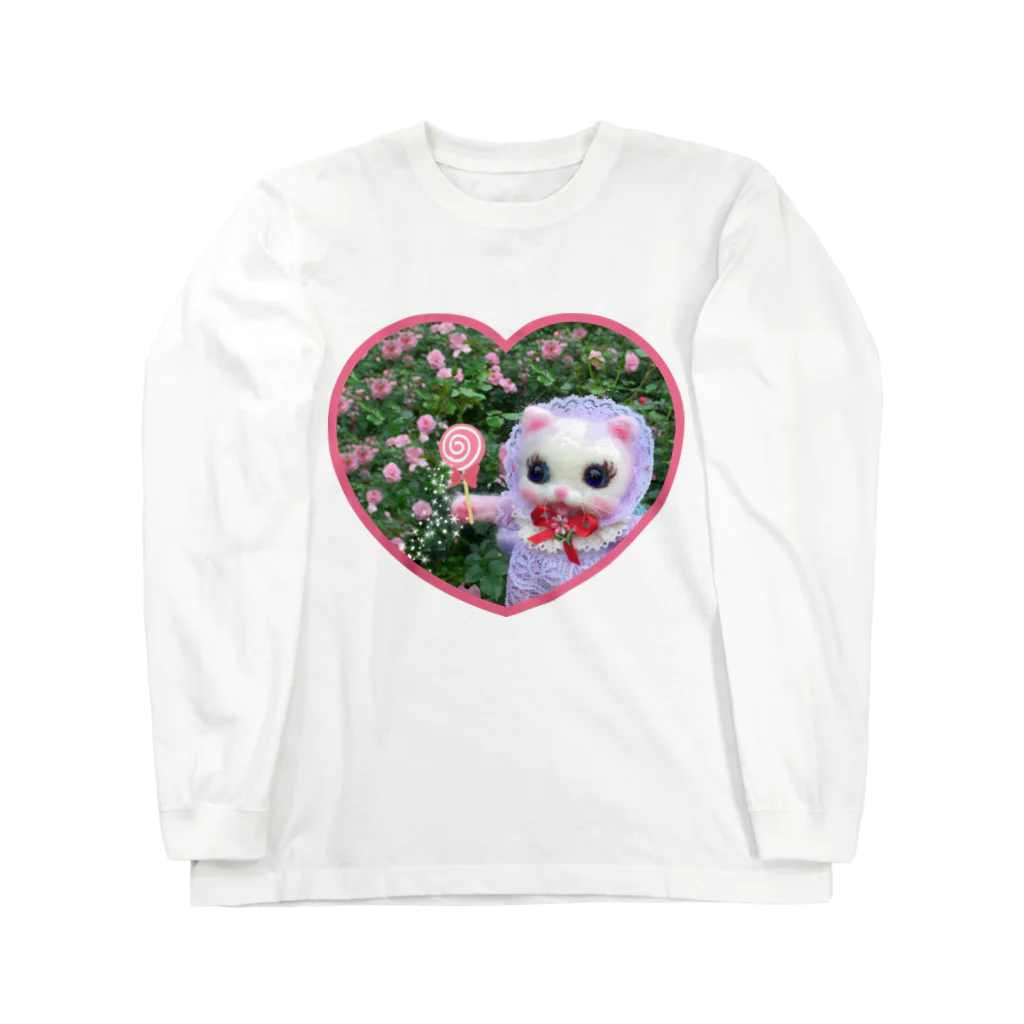 メルティカポエミュウのローズ畑のベリー❤️(せなかに天使の羽) Long Sleeve T-Shirt