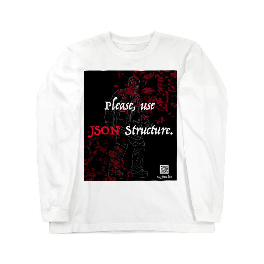 はちのPlease use JSON structure ロングスリーブTシャツ