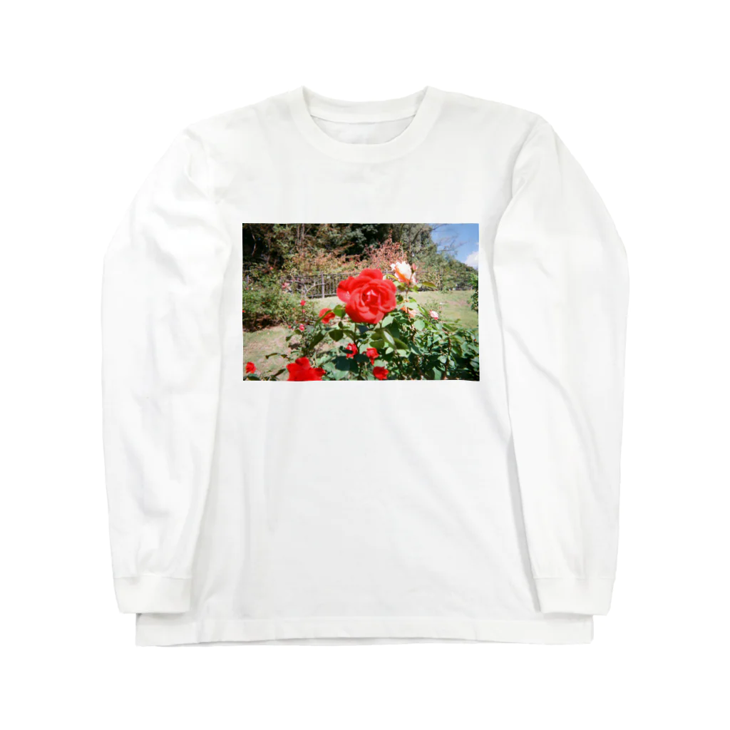 あじさいさんのあの日の薔薇 ロングスリーブTシャツ