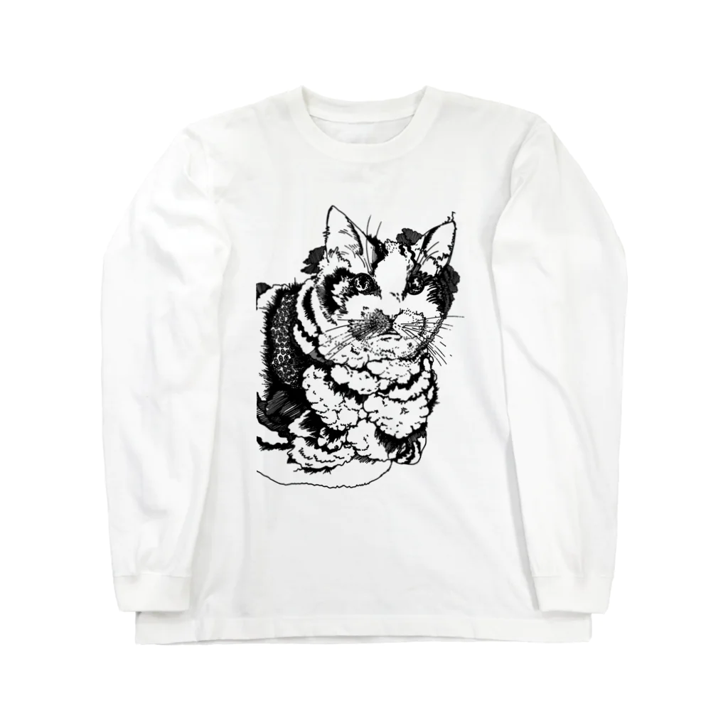 ンコストア(N’ko)の猫のアトム ロングスリーブTシャツ