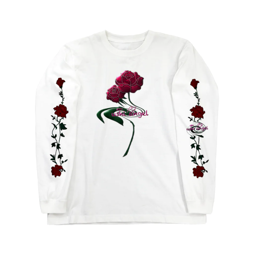 ushi angelの牛天使薔薇 Long Sleeve T-Shirt