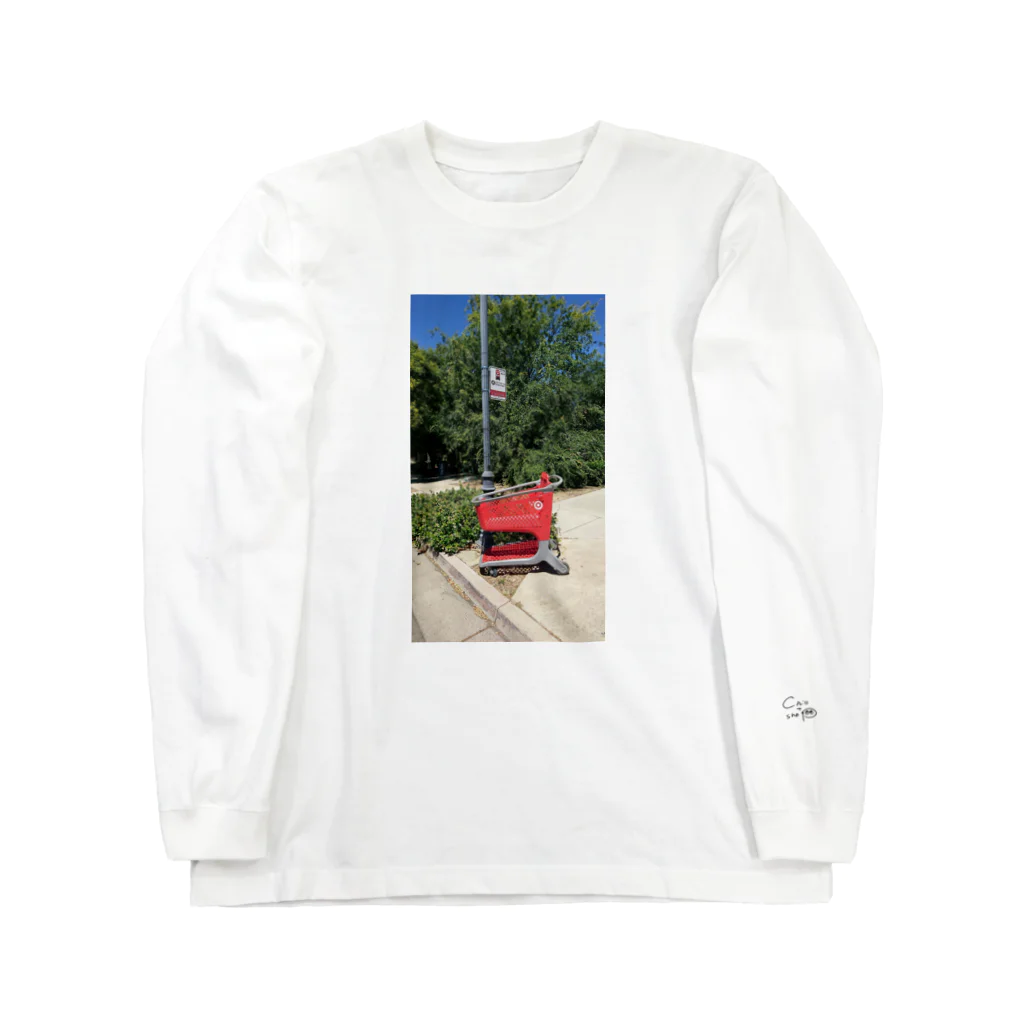 チルTショップのAbandoned Shopping Carts 4 ロングスリーブTシャツ