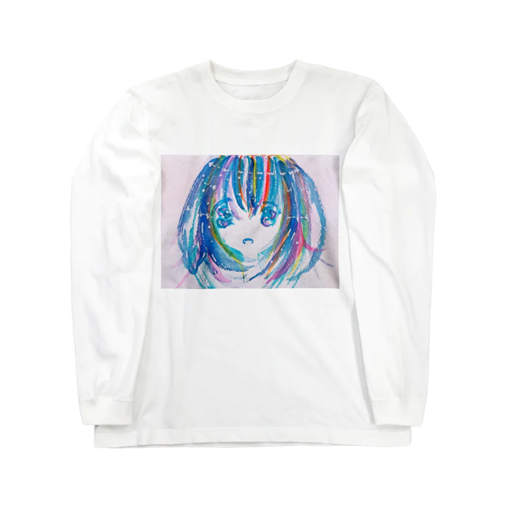 二枚舌ねこの@お仕事募集中！のうるうるTシャツ Long Sleeve T-Shirt