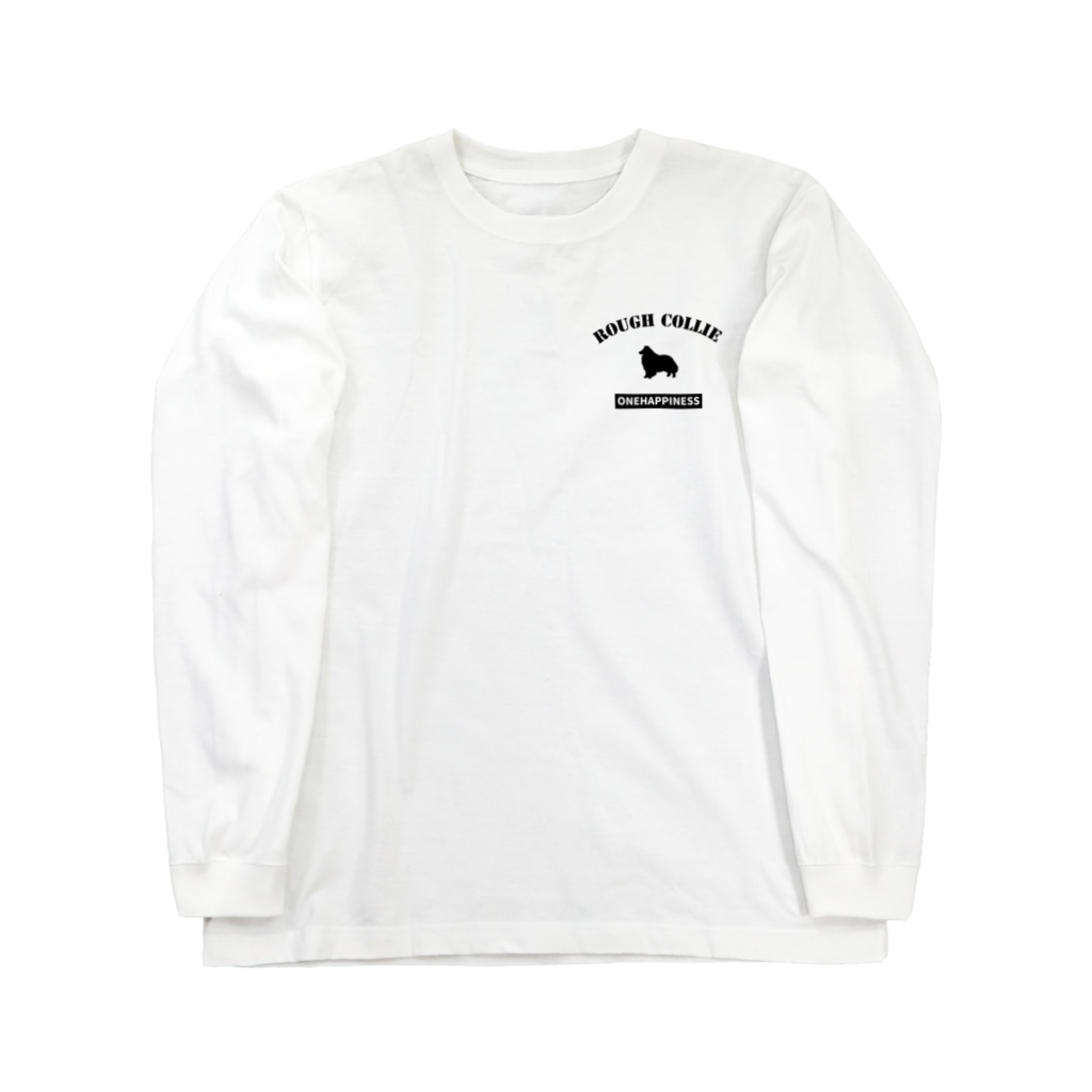 onehappinessのラフコリー　ONEHAPPINESS　ワンポイント Long Sleeve T-Shirt