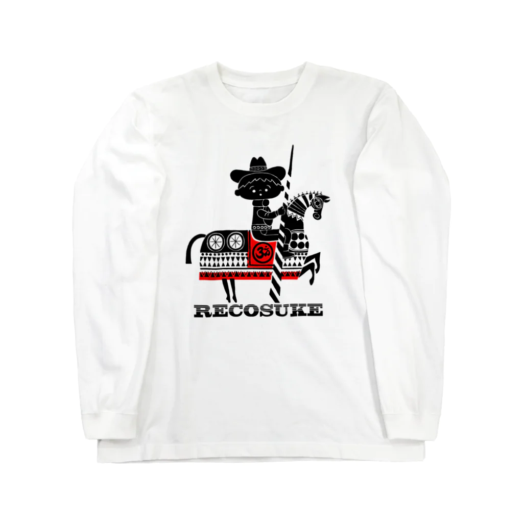  本秀康SUZURIオフィシャルショップ    のレコードハンター レコスケくん Long Sleeve T-Shirt