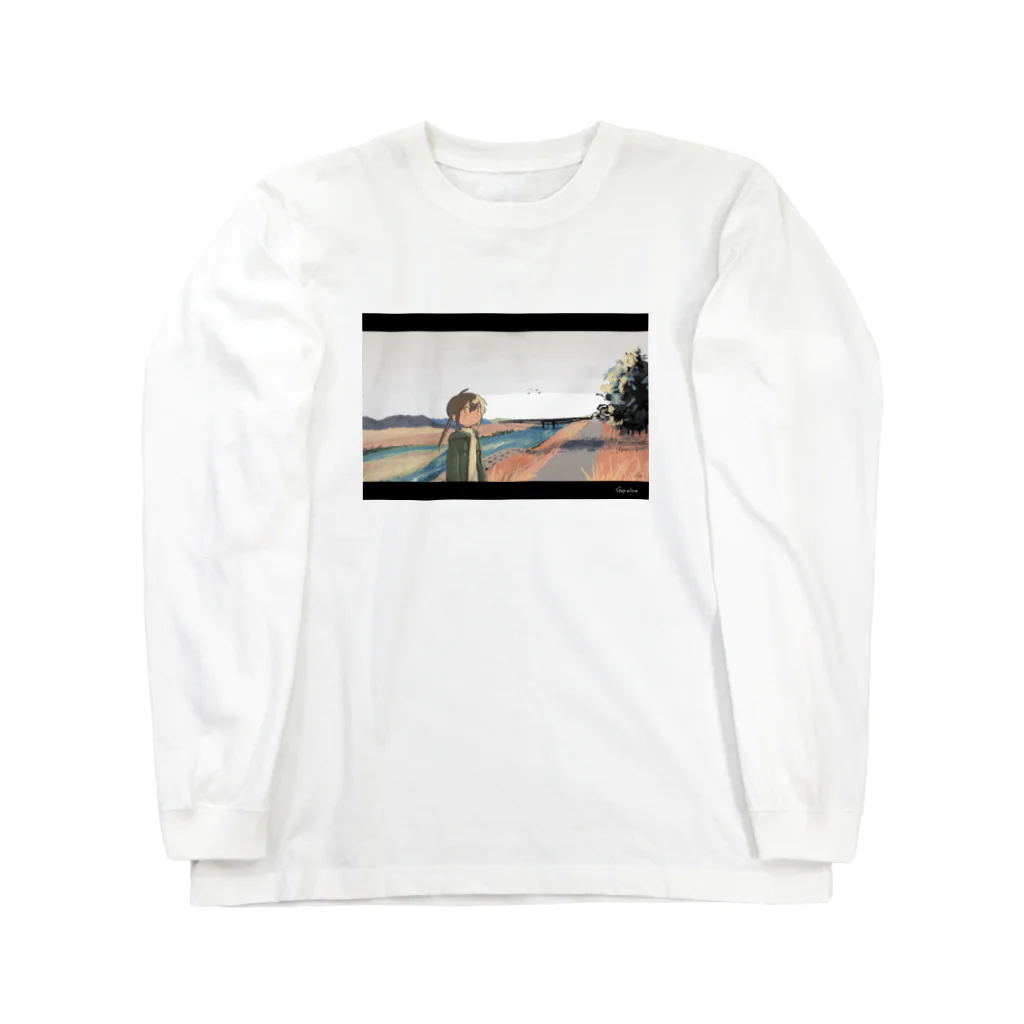 twilostの冬の河川敷 Long Sleeve T-Shirt