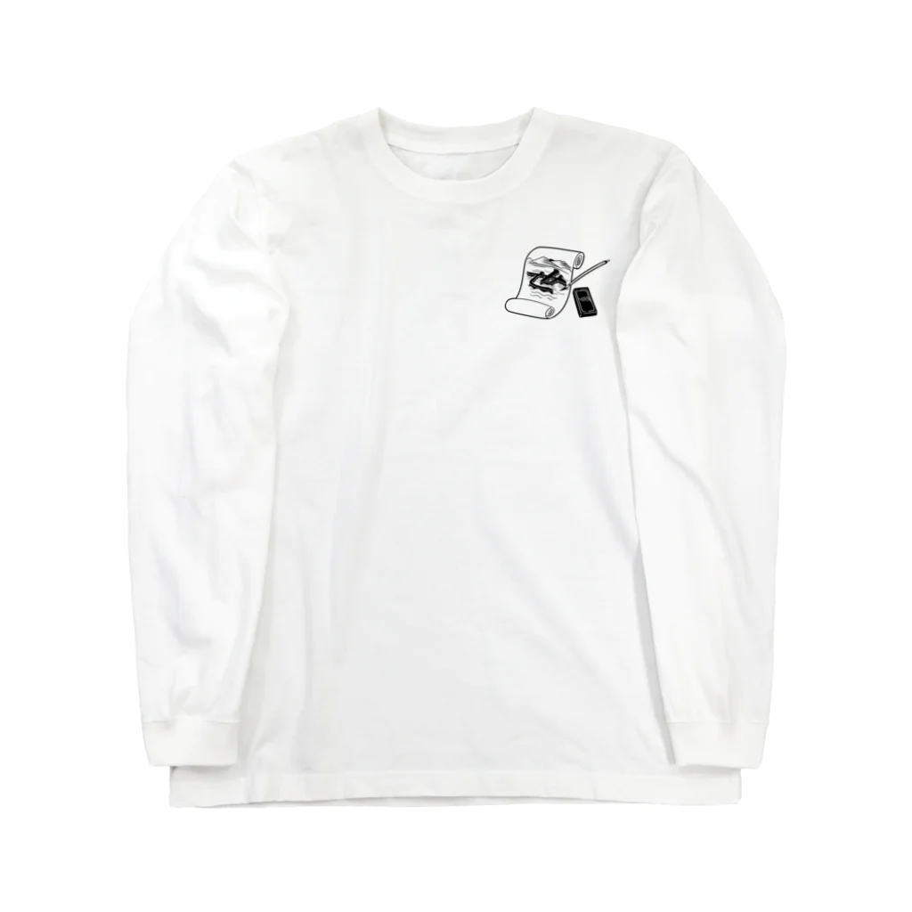 nidan-illustrationの"武者絵" 3-#2 Long Sleeve T-Shirt