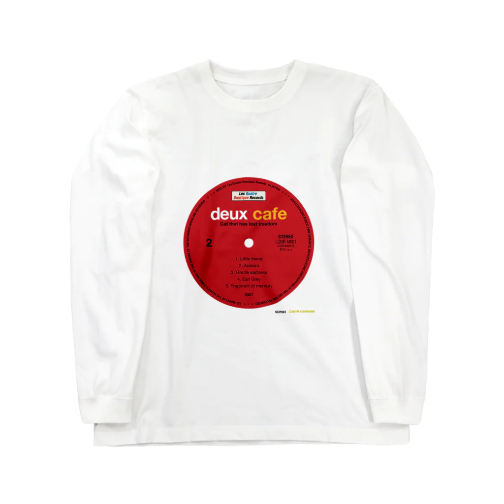 Quatre Illustrationのキャトルレコード01-B Long Sleeve T-Shirt