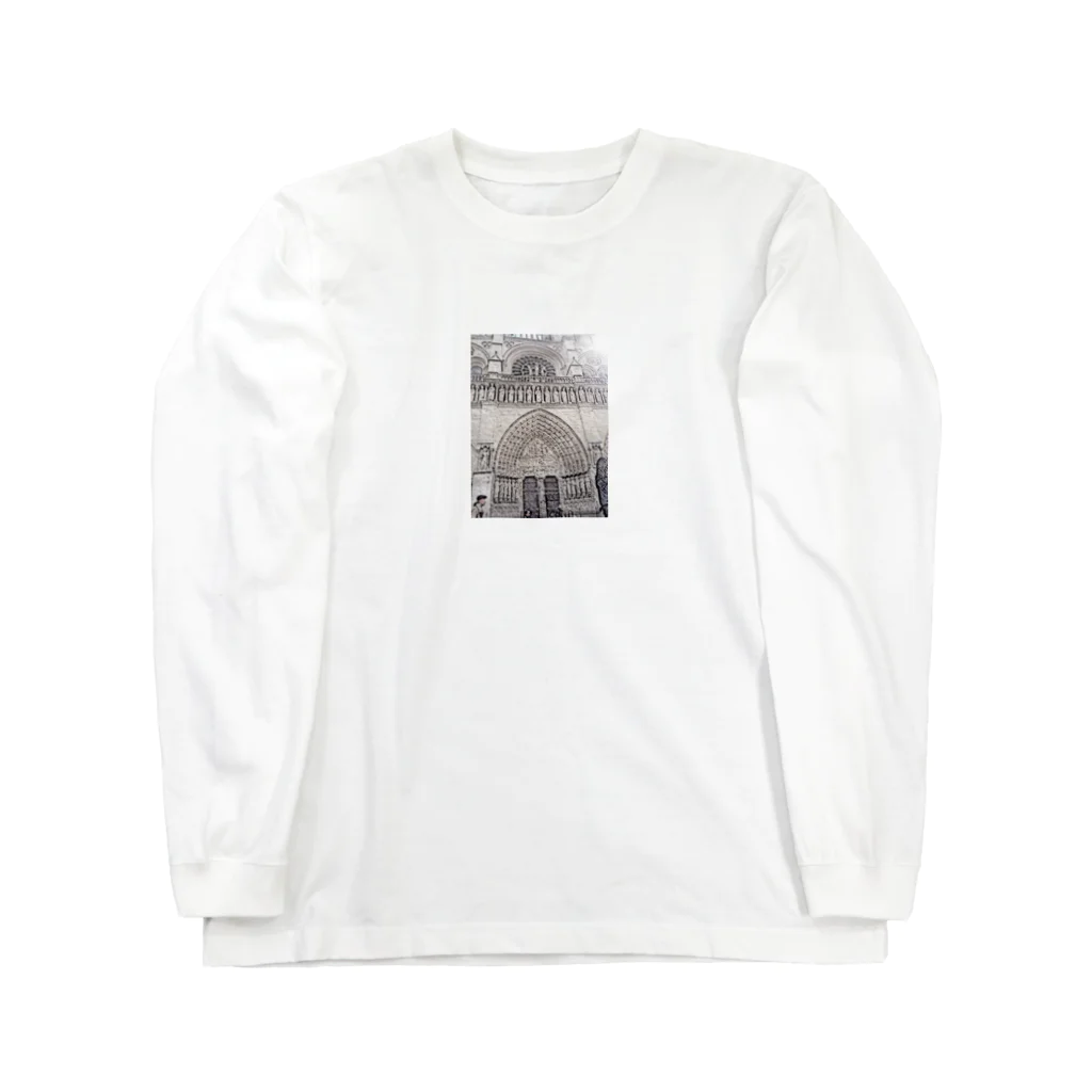 モモンヌの洋服屋さんのノートルダム寺院 Long Sleeve T-Shirt