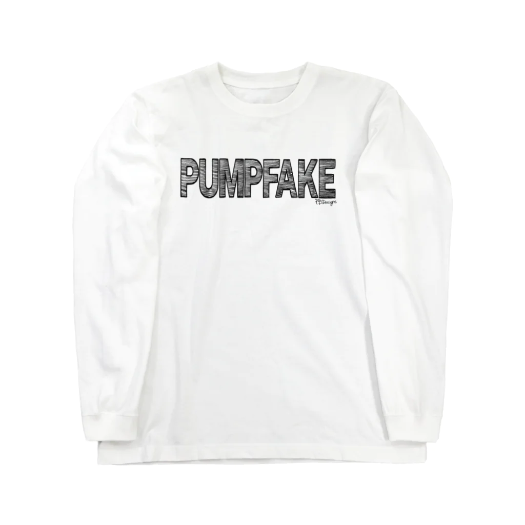 PB.DesignsのPUMPFAKE black ロングスリーブTシャツ