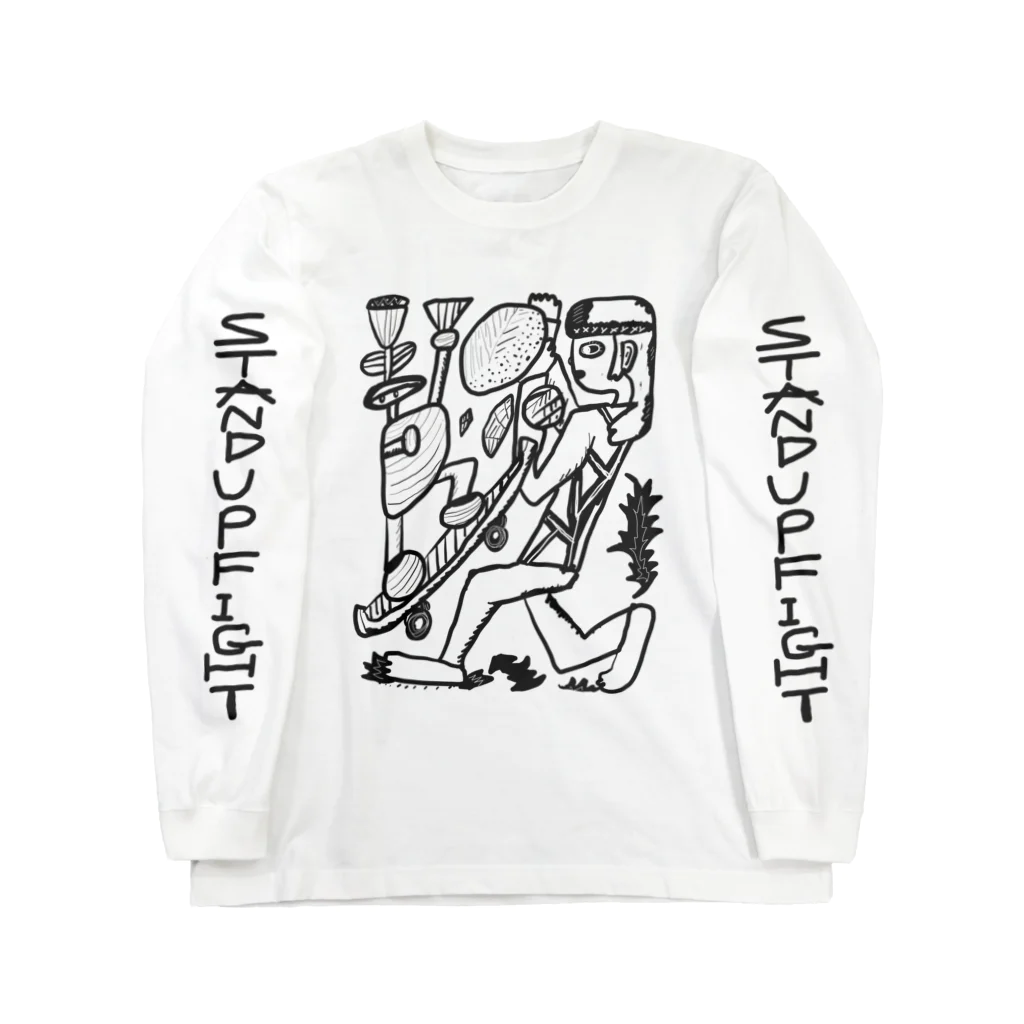 スーパーマーケット真真のStand up fight Long Sleeve T-Shirt