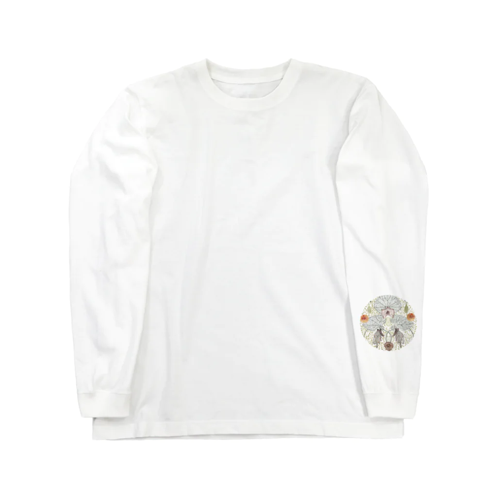 suzuko.momoyamaのジャコウアゲハ-背中-左袖-プリント Long Sleeve T-Shirt