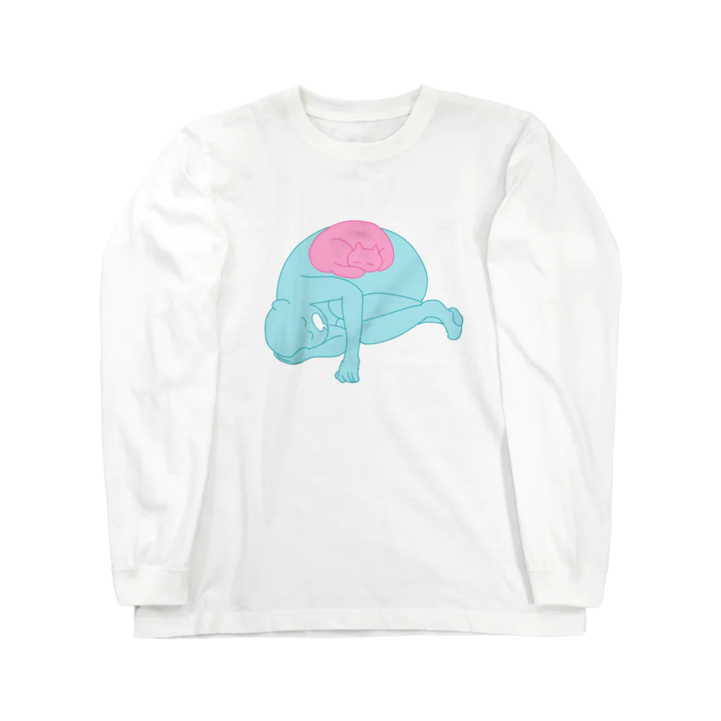 ねこもさかなのお店🐱🐟のワシとこんたん Long Sleeve T-Shirt