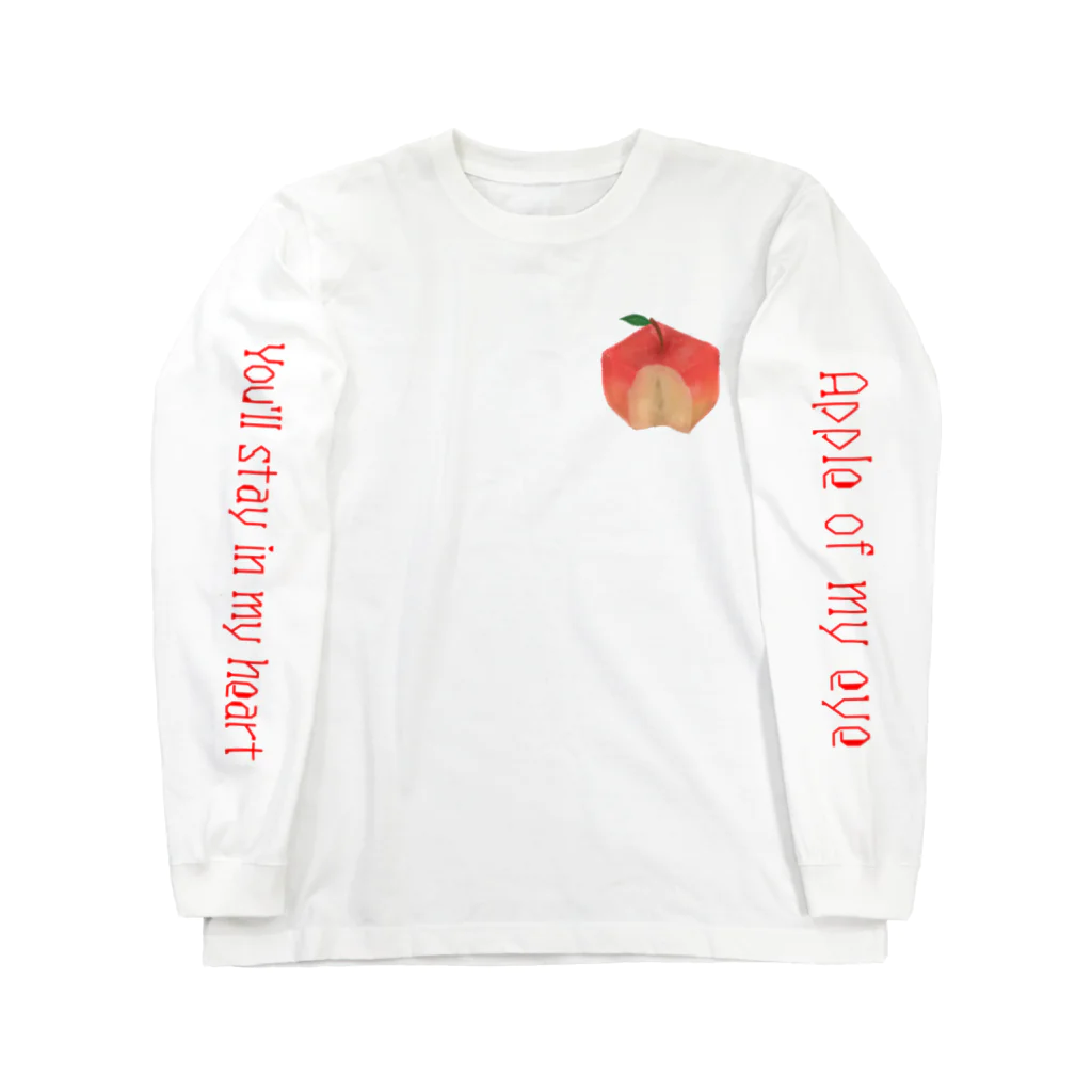 らむね👻の四角いりんご🍎 ロングスリーブTシャツ