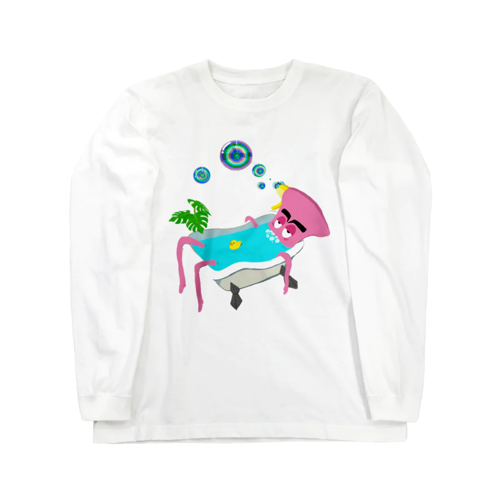 pesty_pupil designsの綺麗好きの極楽タイム Long Sleeve T-Shirt