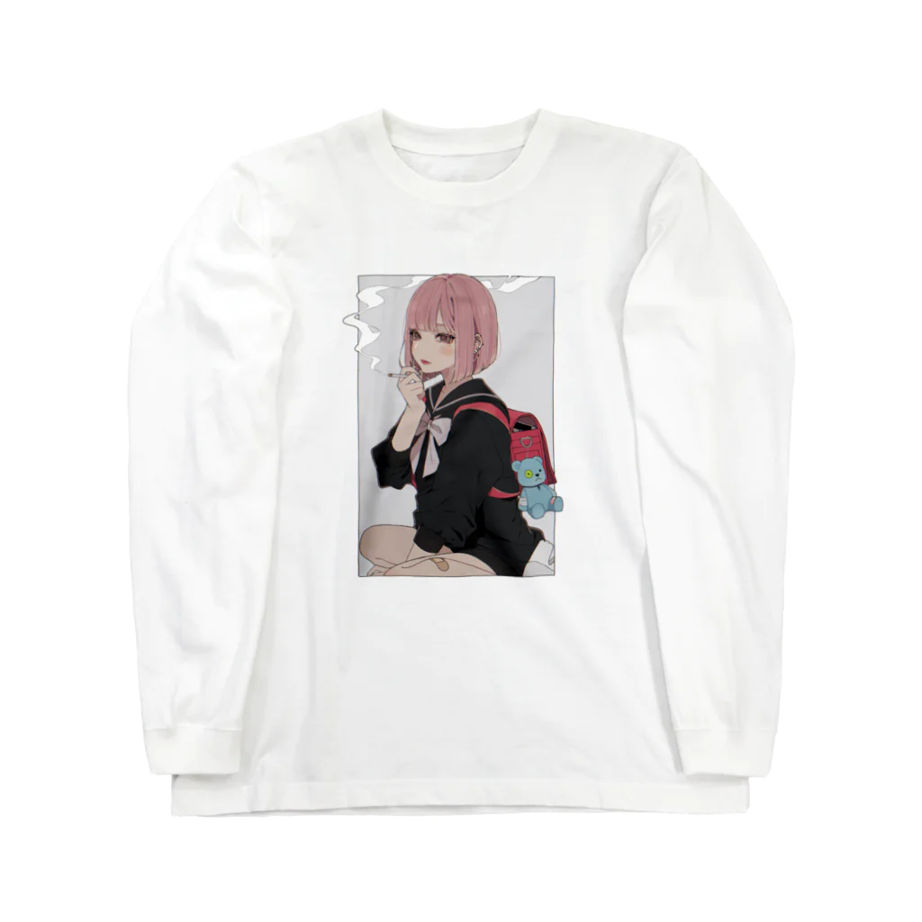 HAMU 'shopの喫煙ちゃん Long Sleeve T-Shirt