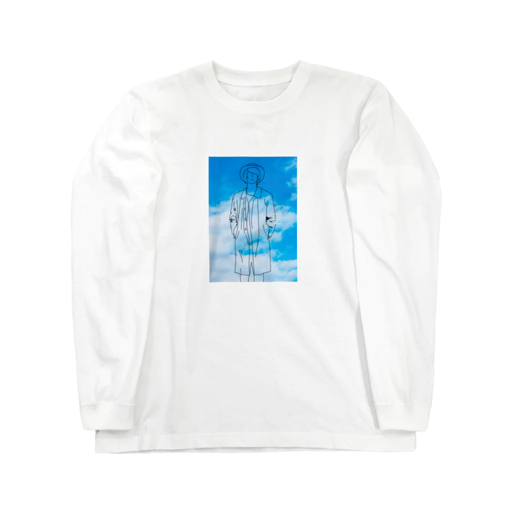 Charlie Bluez Storeの青空 ロングスリーブTシャツ