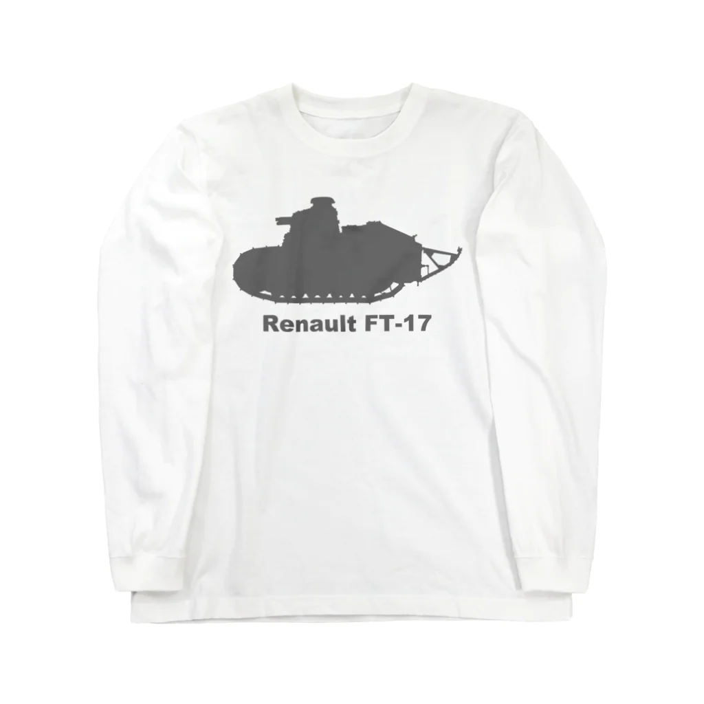 puikkoの戦車　ルノーFT-17（黒） ロングスリーブTシャツ