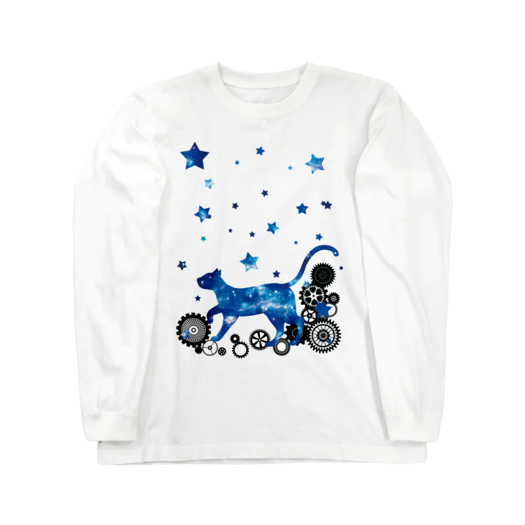 DSM/冴木みやこの宇宙猫と歯車 ロングスリーブTシャツ