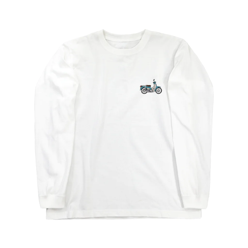 no more.のcub(blue)_point Long Sleeve T-Shirt