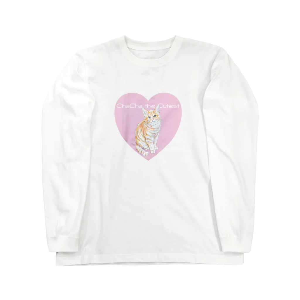 RosyMewsのハートの ChaCha the Cutest Long Sleeve T-Shirt