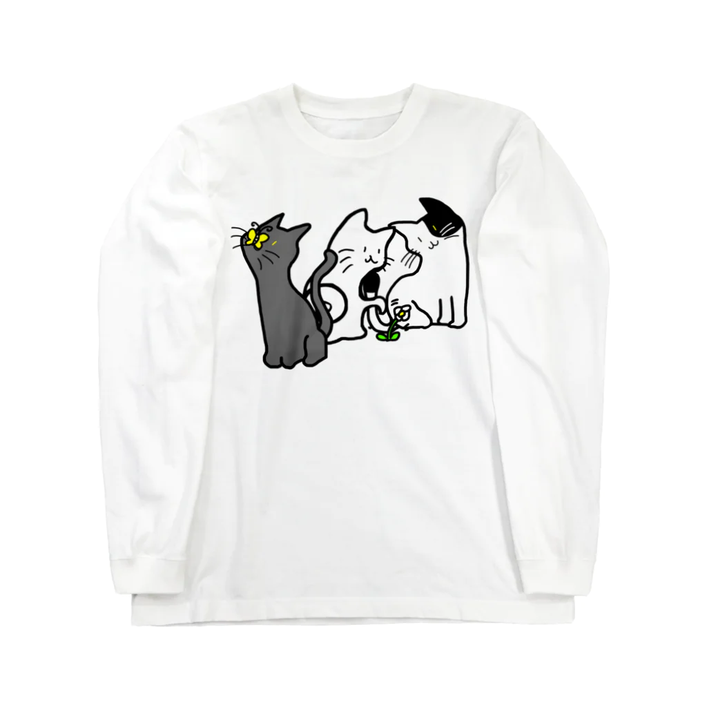 モモタンショップのネコさんデザイン Long Sleeve T-Shirt