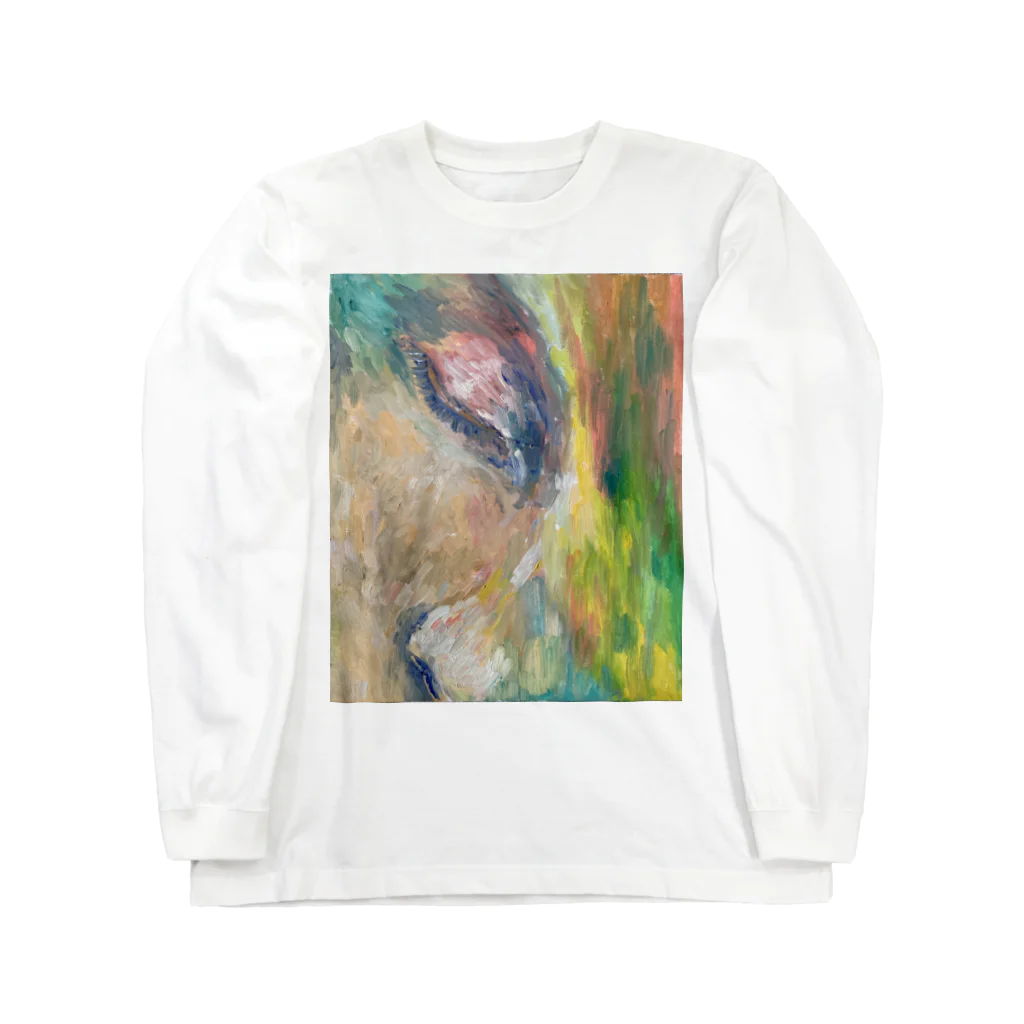 the factory art shopの油絵「Ophelia（オフィーリア）」 ロングスリーブTシャツ