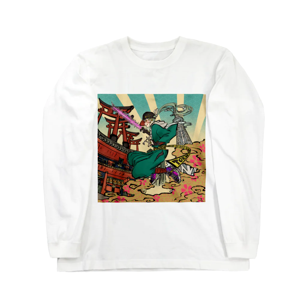 縷◈MADE◈紅のTOKYO NINJYA Long Sleeve T-Shirt