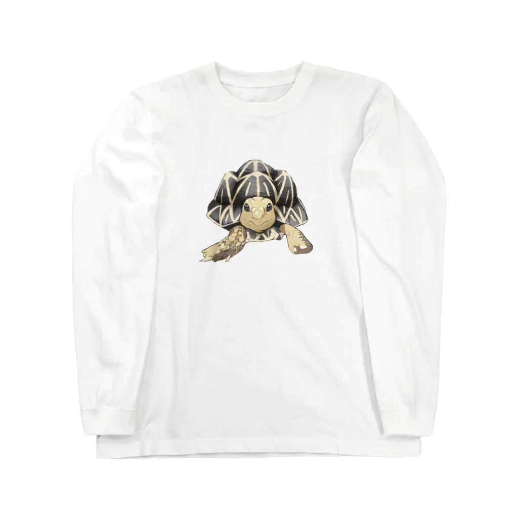 カメまる子🐢のインドホシガメ〜カメコくん〜 Long Sleeve T-Shirt