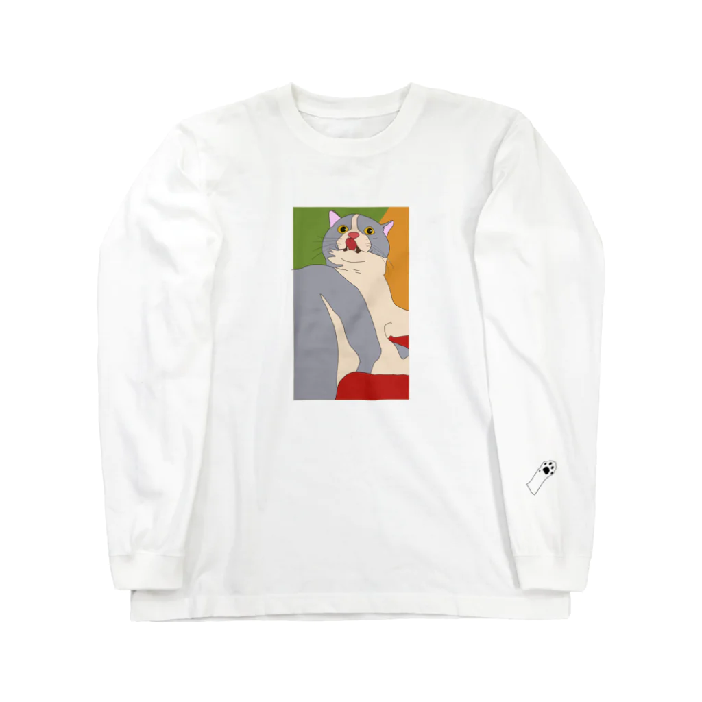 ゆゆゆゆゆゆのぺろおもち Long Sleeve T-Shirt