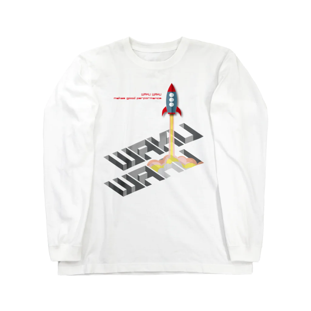 源内コンセプションのWAKUWAKUブースター 03 Long Sleeve T-Shirt